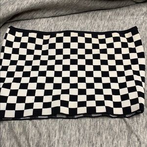 Checkered LA hearts tube top